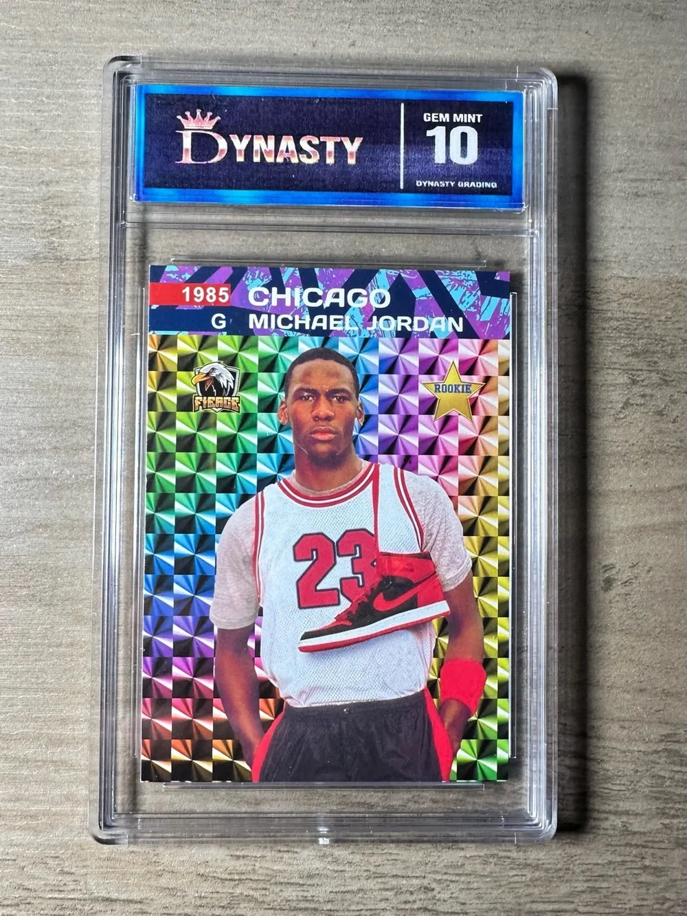 Michael Jordan Rookie 1985 Fierce #23 Gem Mint 10 Novelty Card. Chicago Bulls.